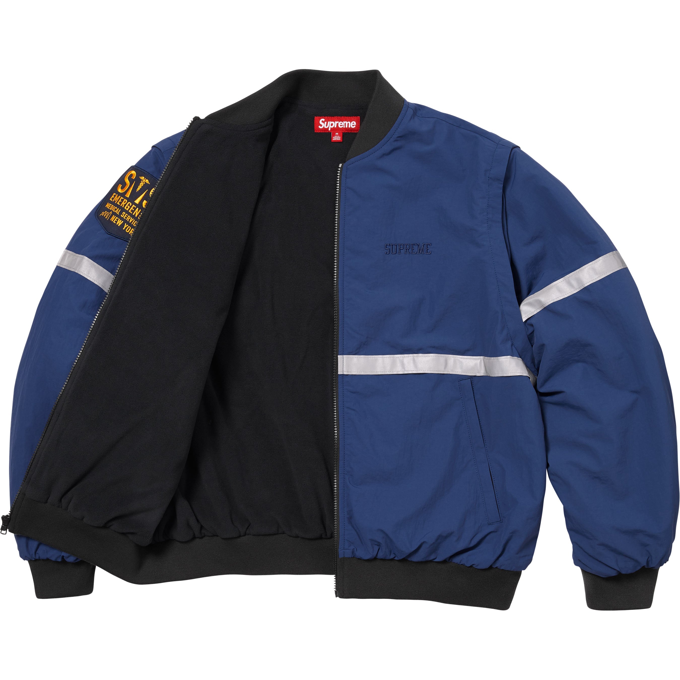 Zip-Off Sleeve Reflective Stripe Jacket view 3